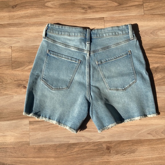 LC Lauren Conrad super high rise cut off distressed denim short 4 - Picture 16 of 17